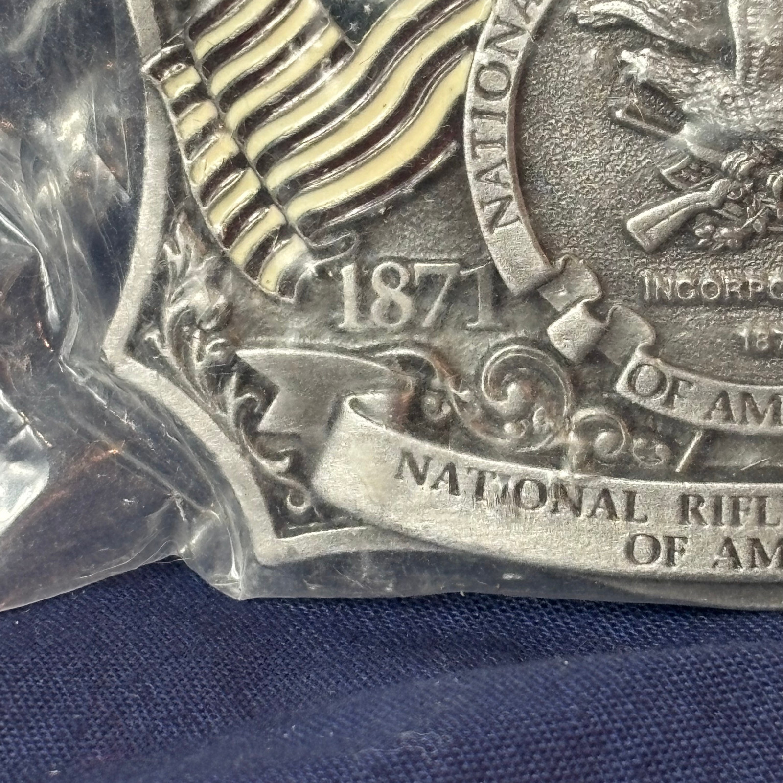 1996 NRA 125 Years Belt Buckle Western Style Numbered 950597 Factory Sealed
