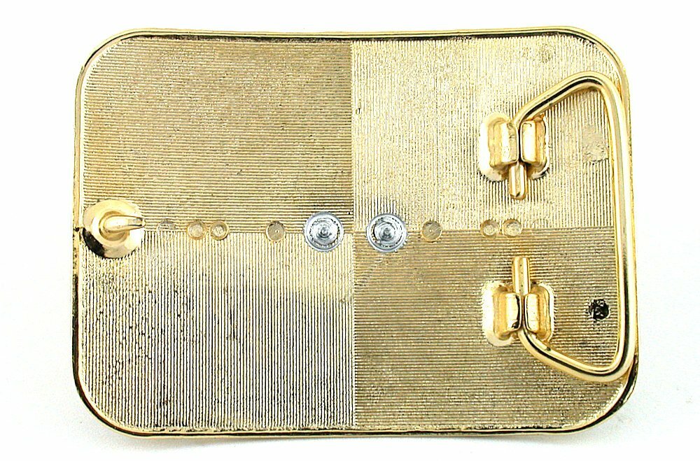 40×30 Oval Lapis Cab Cabochon Gem Gold Color Southwest Western Belt Buckle PBB6