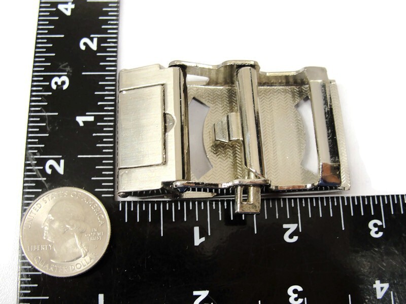 Cam Belt Buckle Casual Silver Tone