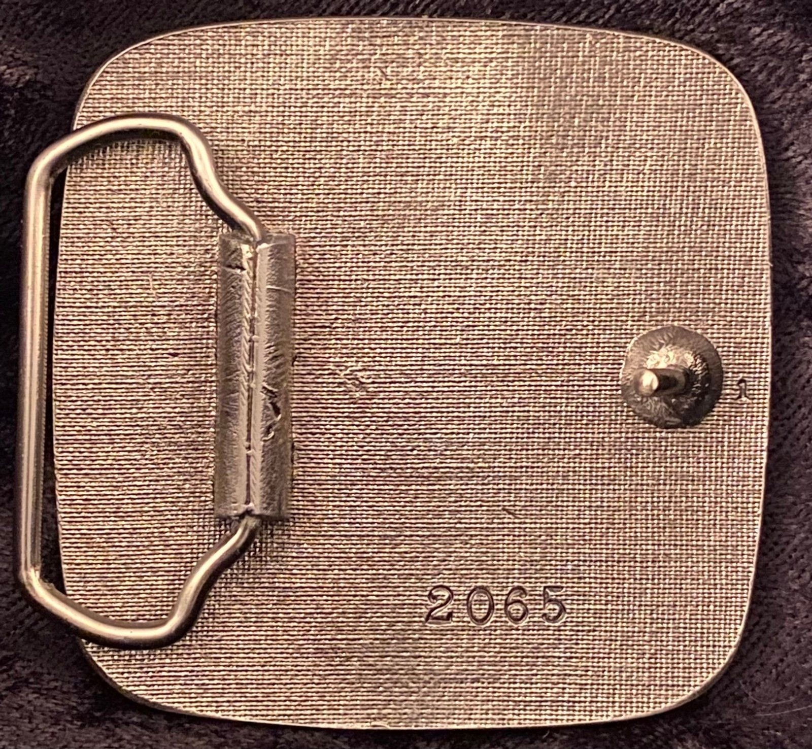 Vtg 80’s Pewter & Enamel Belt Buckle Eagle US Mail Collectable Buckle