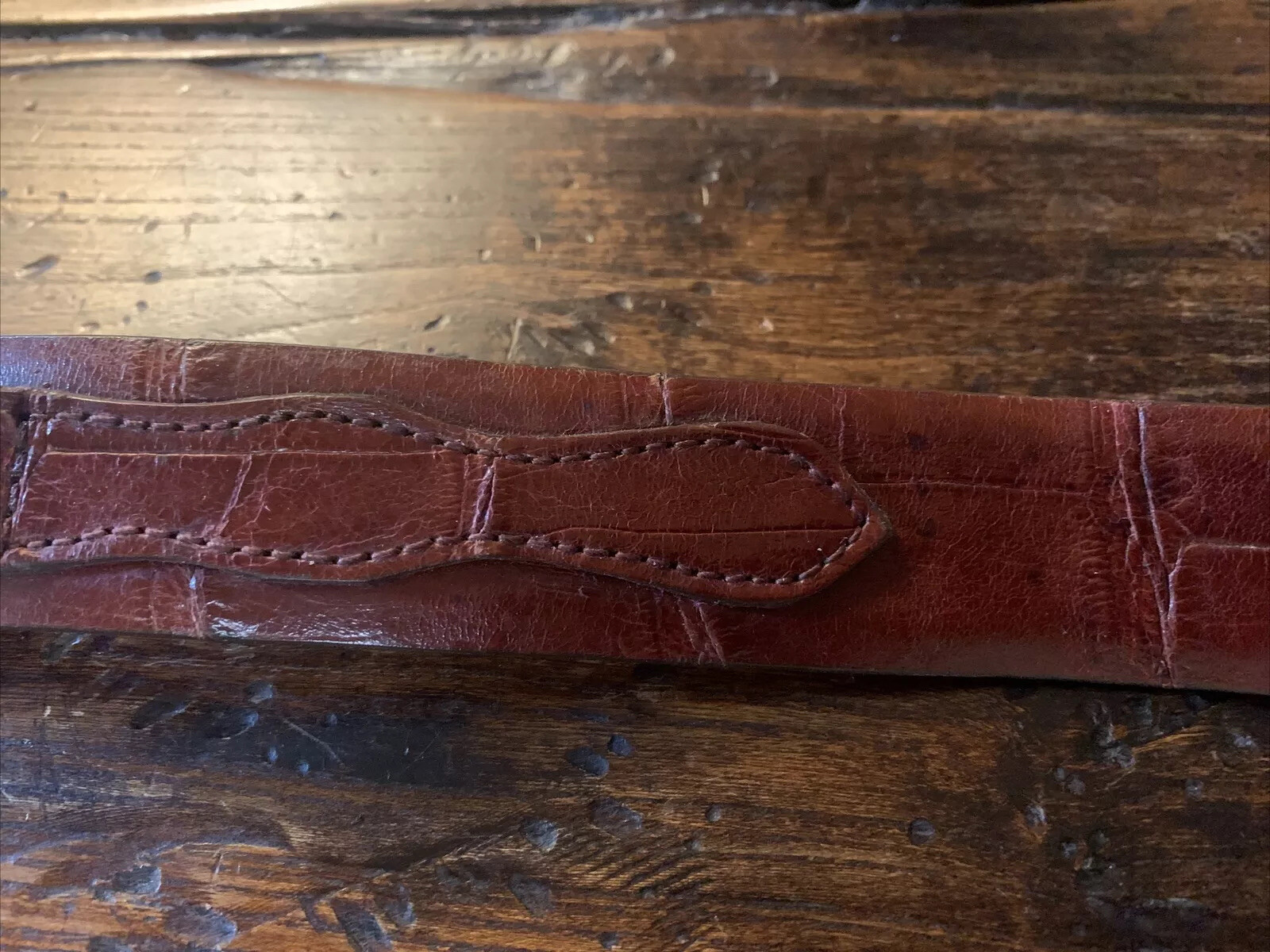 Carlos Ramos , Navajo James Reid style Sterling Silver Belt Buckle 27-29🐊✅