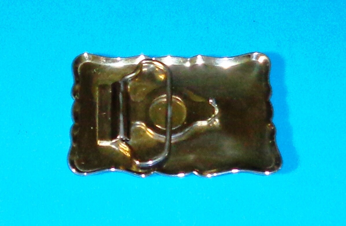 Belt Buckle Train Steam Locomotive 3 1/4&Prime; x 2&Prime; Very Nice Used