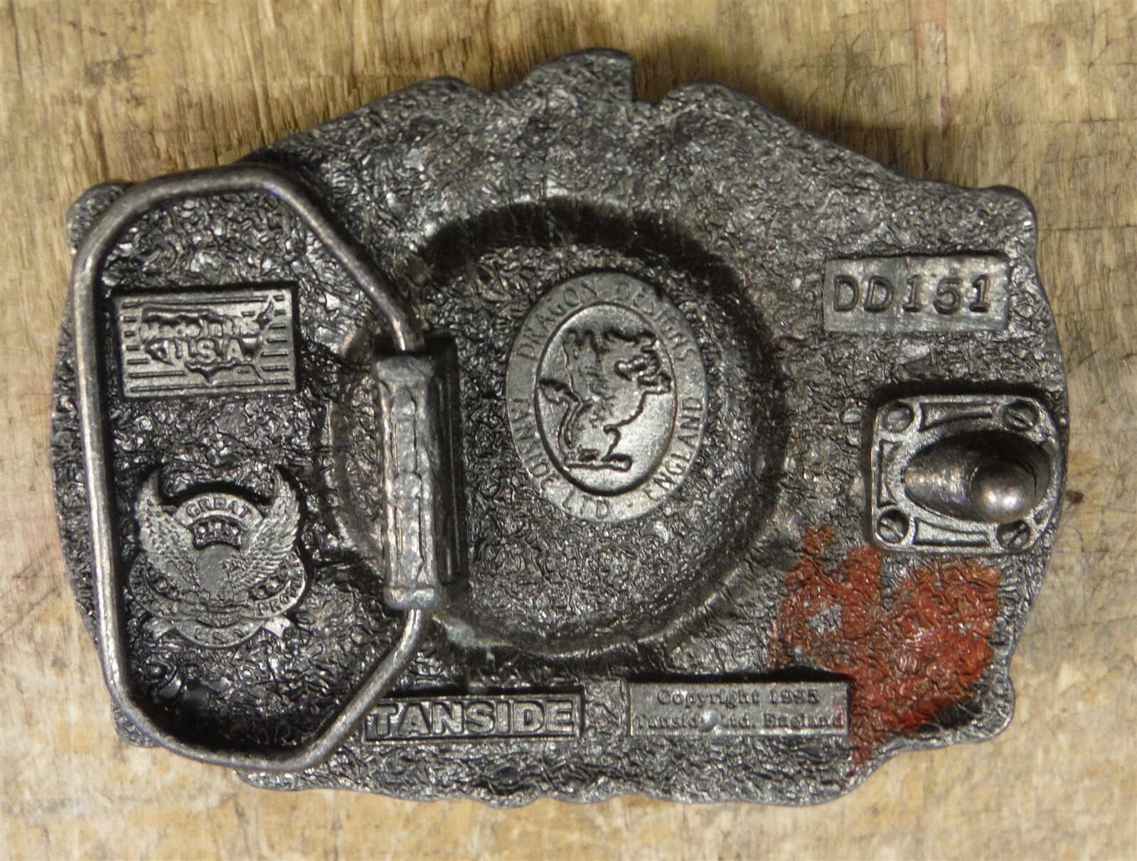 Tanside DD151 • Egyptian Shriners Belt Buckle 3 3/8&Prime; X 2 1/2&Prime; FREE SHIP d55