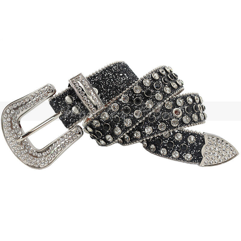 Rhinestone Western Belt Luxury Studded Belts for Men/Women Strap Diamond Belts