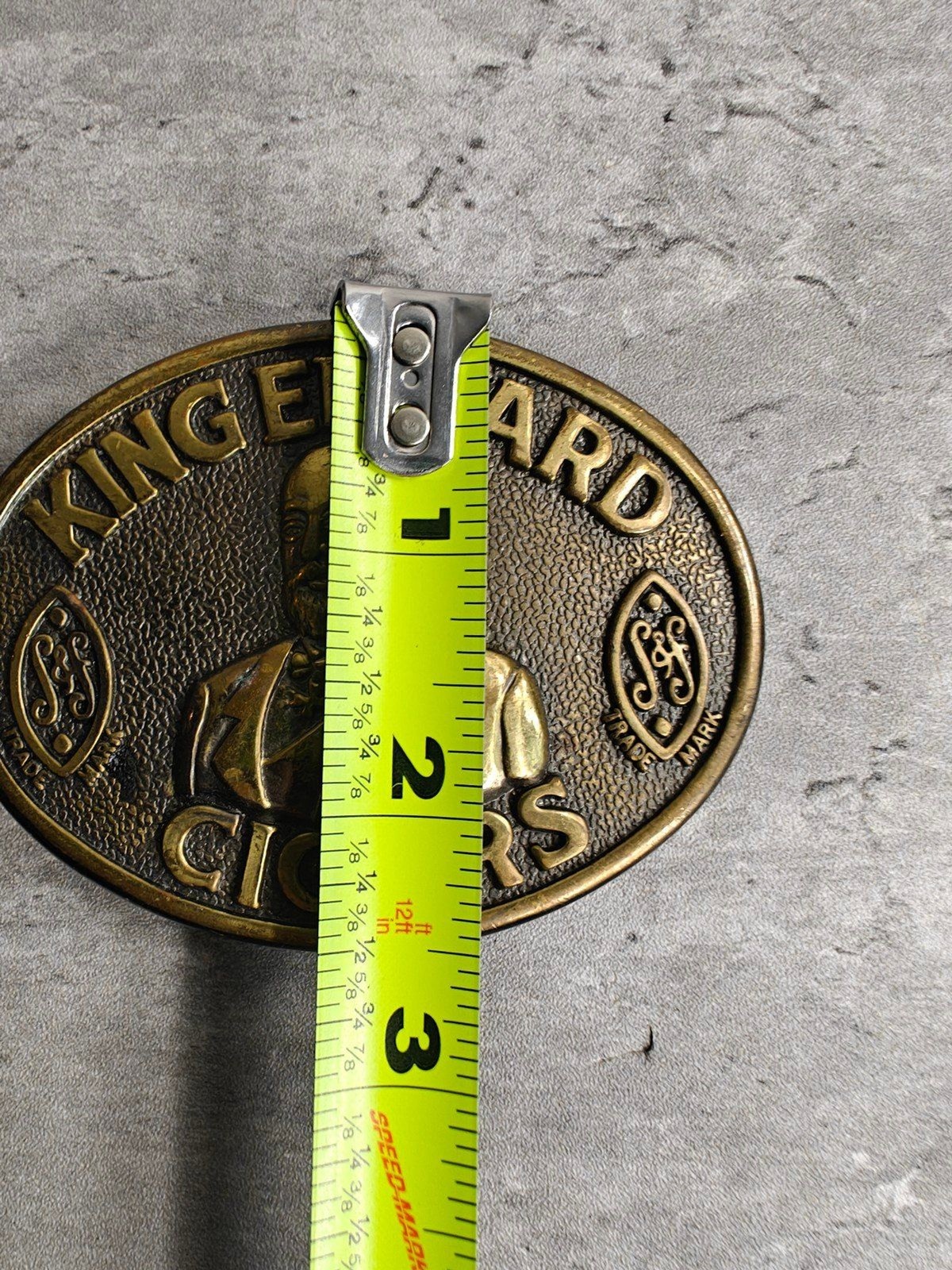 Vintage King Edward Cigars Belt Buckle