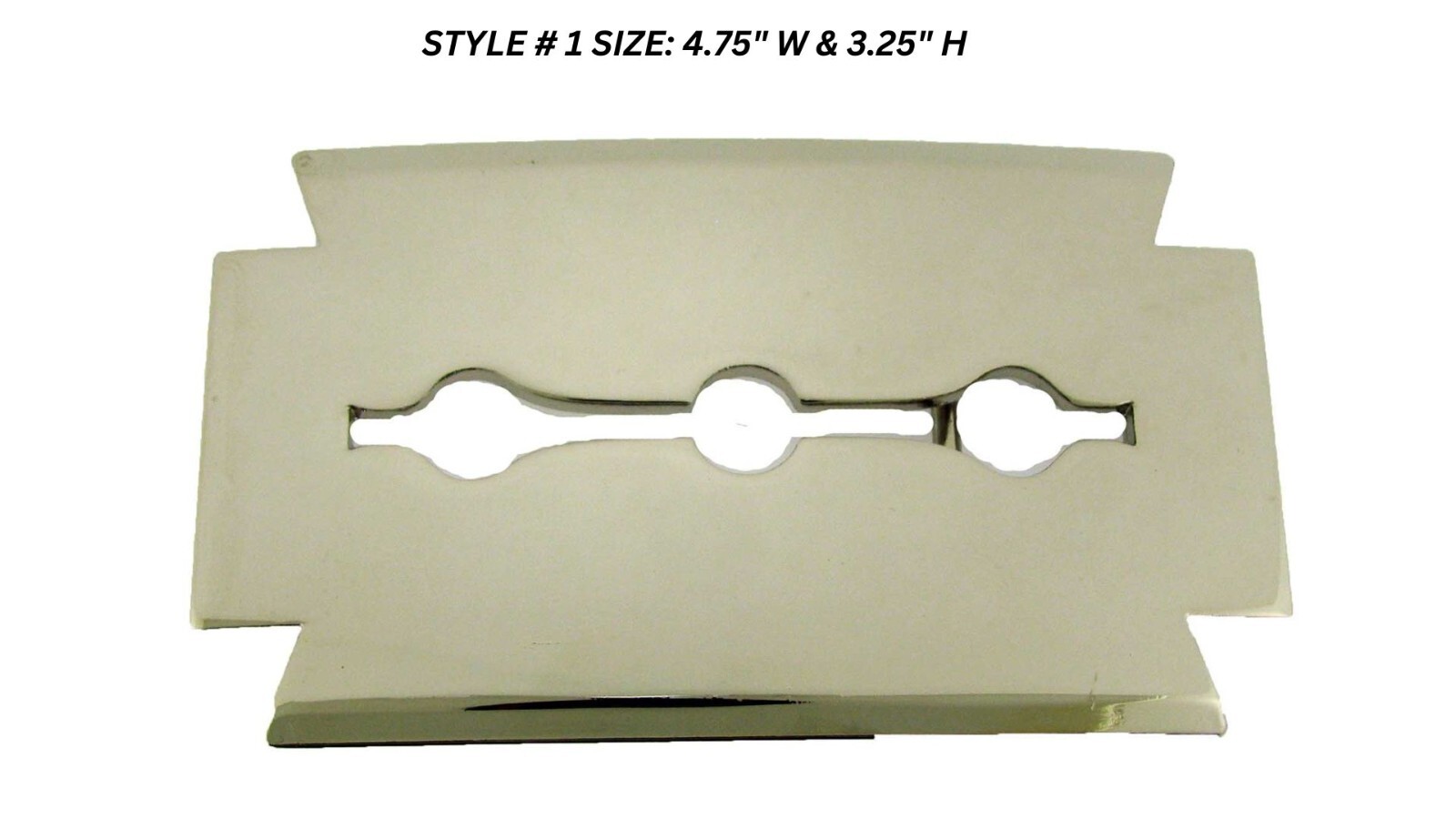 Razor Blade Belt Buckles Barber Shop Hairdresser Hair Stylist Tool Silver Chrome