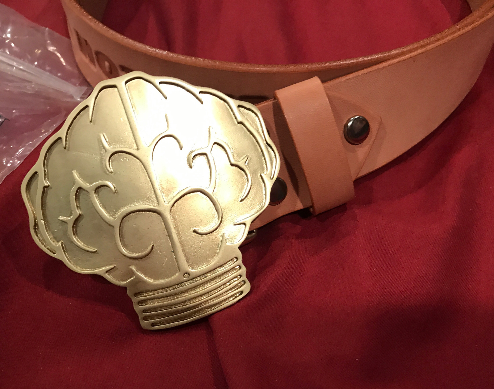NEW DEAD STOCK GOLD Billionaire Boys Club BBC GOLD XL Helmet BELT & BUCKLE