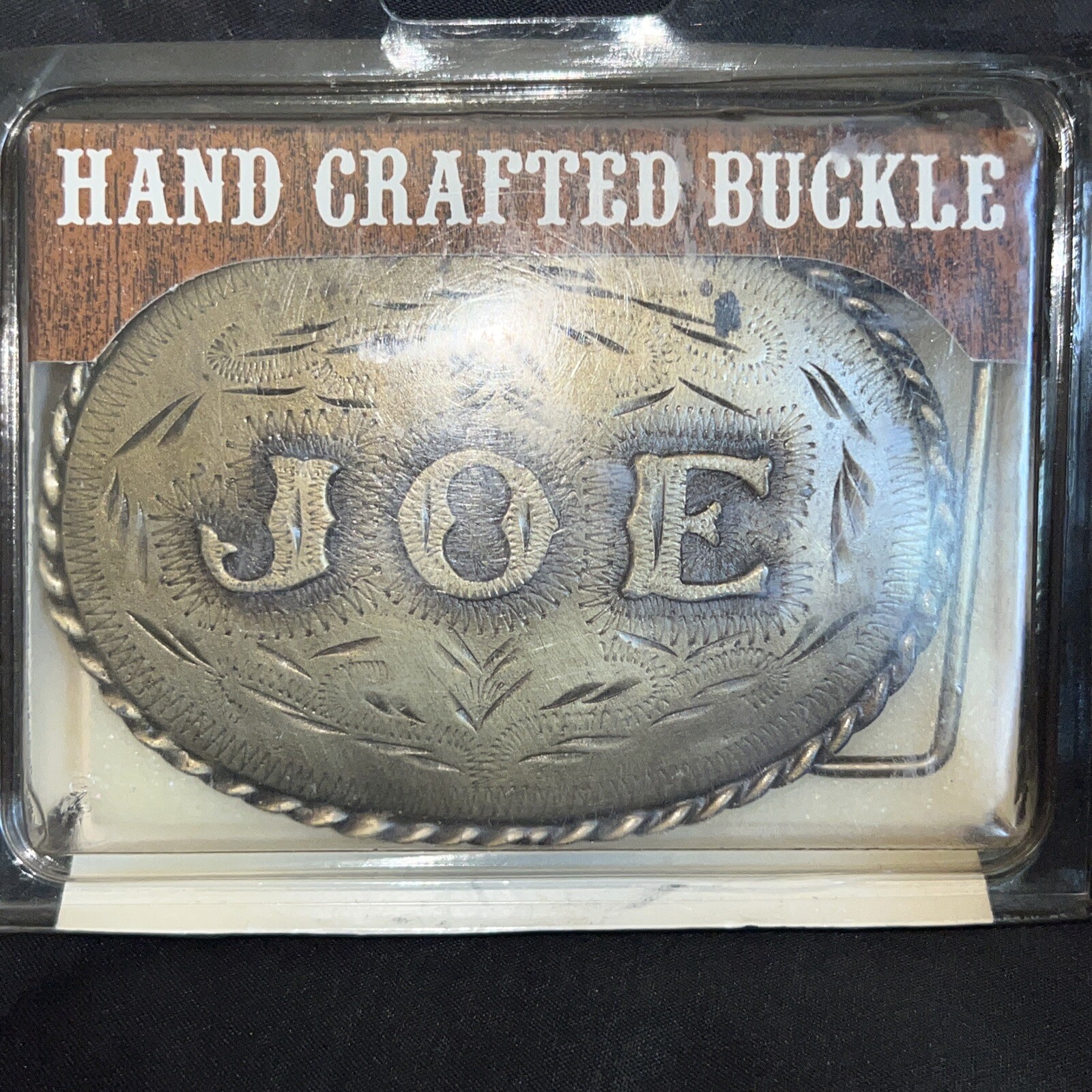 JOE belt buck Personalized Hand Crafted Made in USA Denver Colorado.