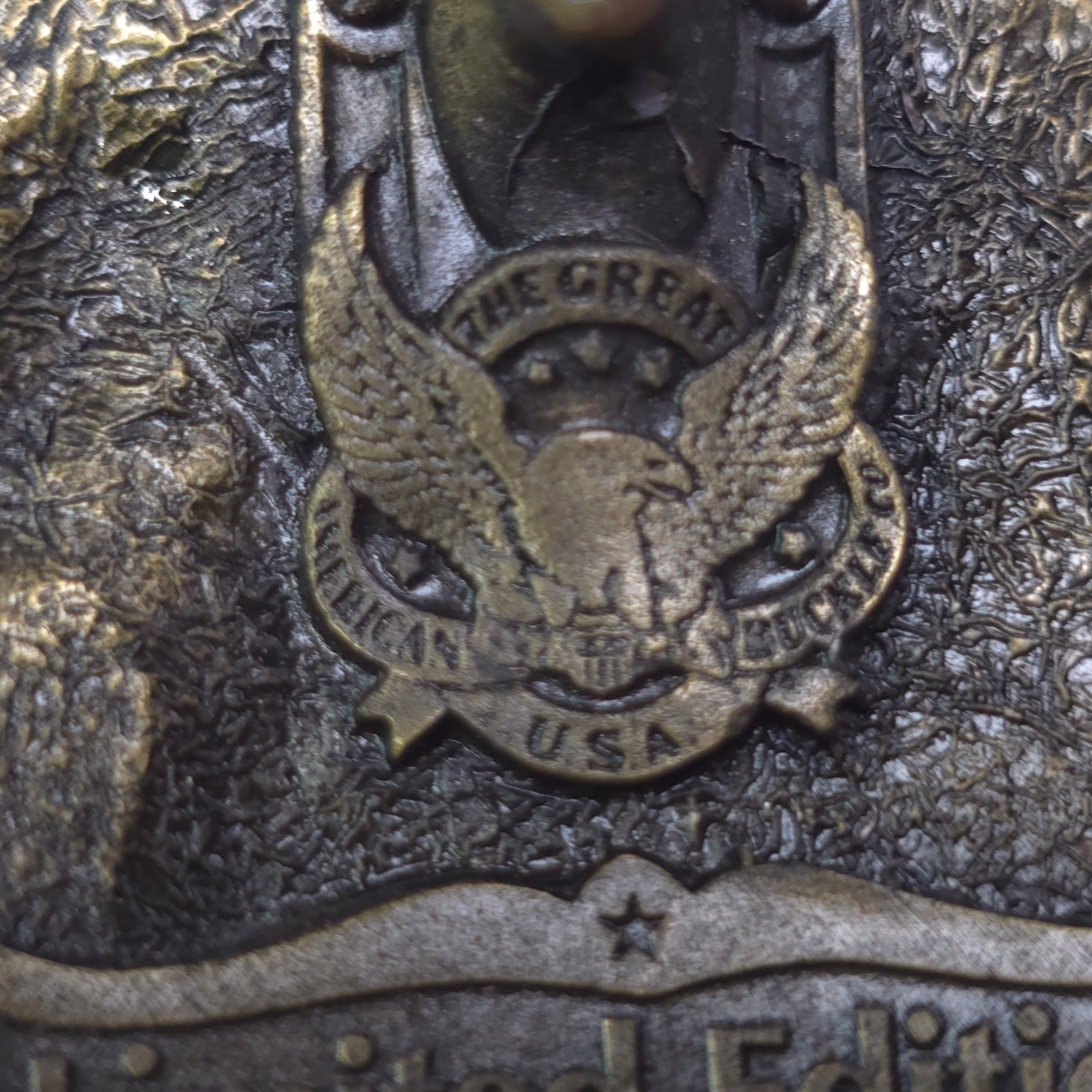 Great American Buckle Co US Constitution 1787-1987 Belt Buckle 2+ Ship FREE