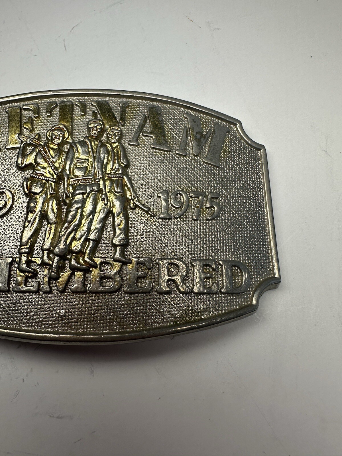 Remembering Our Vietnam Veterans Vintage Belt Buckle.