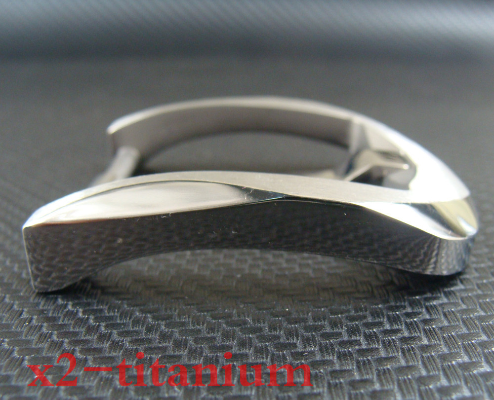 Titanium anti-allergy Tongue Pin Hippie Belt Buckles for 38mm width belt XZ235