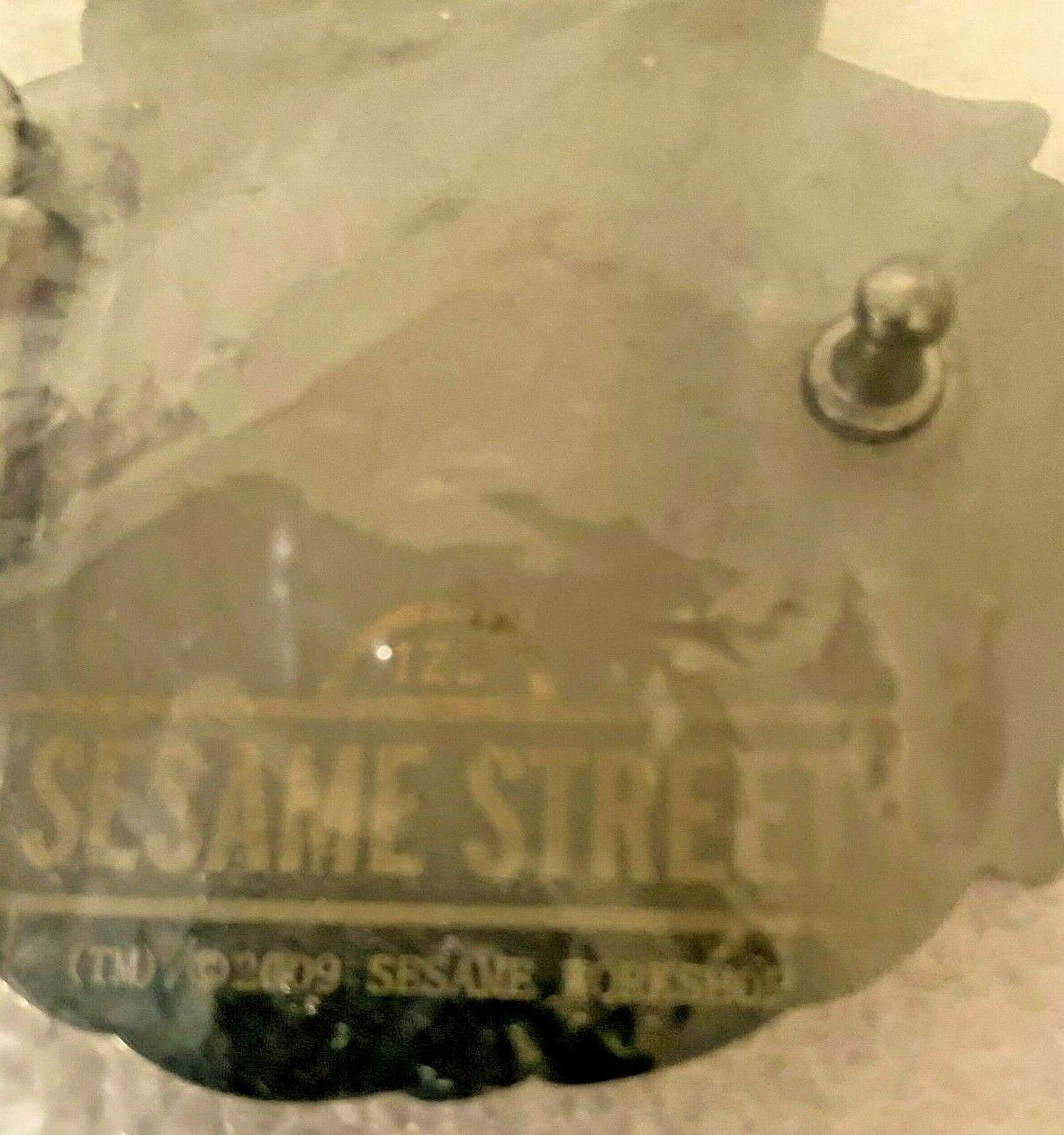 Sesame Street Cookie Monster 2009 Metal Belt Buckle