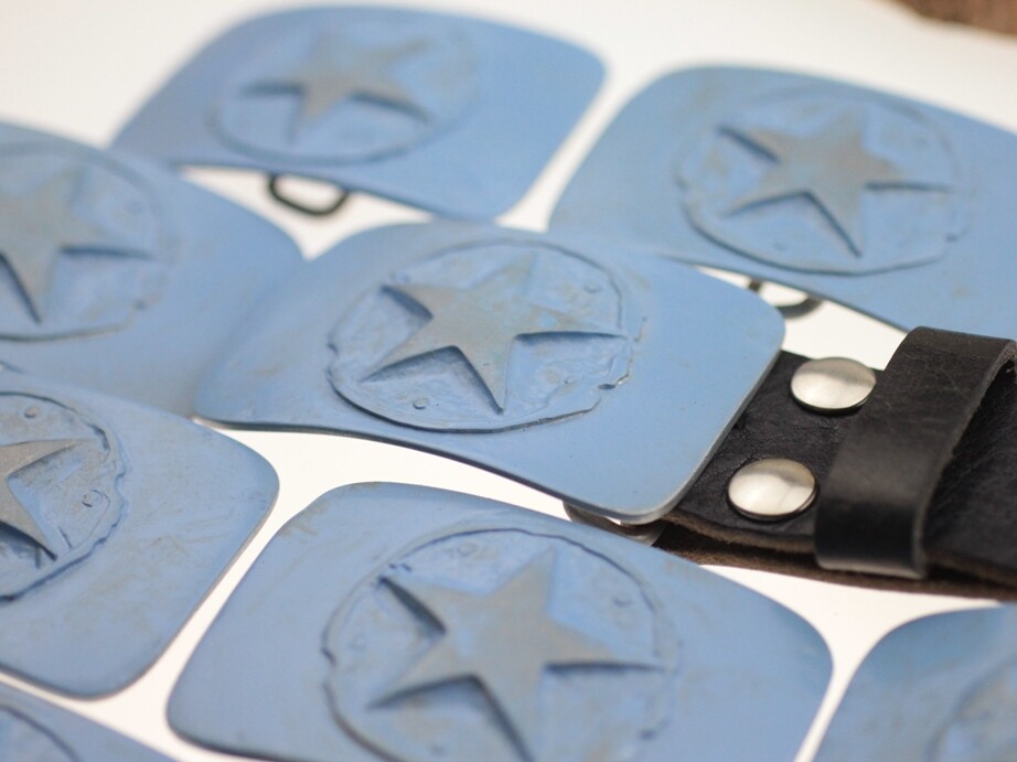 Belt buckle star belt fasteners removable buckle for leather belt 4 cm gs19