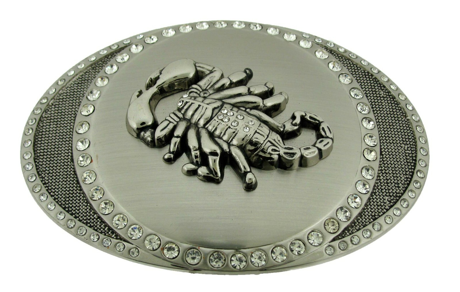 Scorpion Belt Buckle Zodiac Sign Gothic Rodeo USA Cowboy Western Silver Metal TX