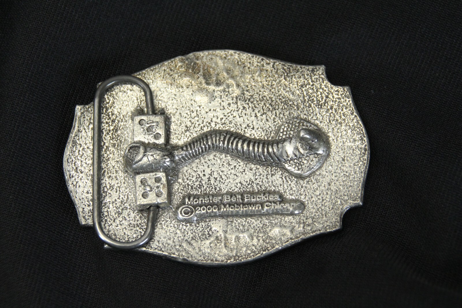 Vampire Skull and Crossbones Corba Belt Buckle Monster Buckles Mobtown Chicago