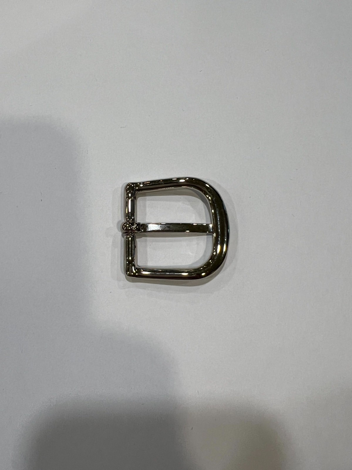 Solid Brass Polished Nickel Belt Buckle Made in Italy Fits 1.18&Prime; Belt Strap