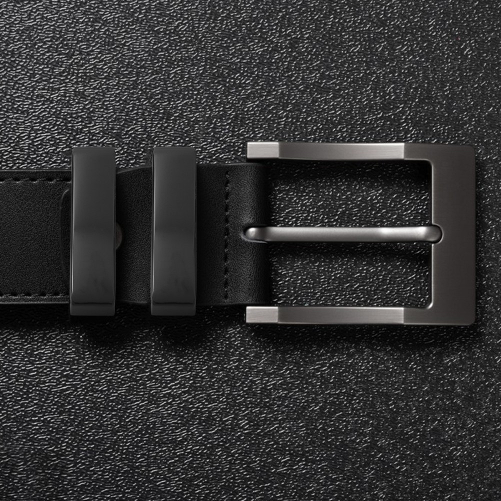 2Pcs Durable Zinc Alloy Belt Loop Keepers for Sewing Dark Grey Metal Buckles