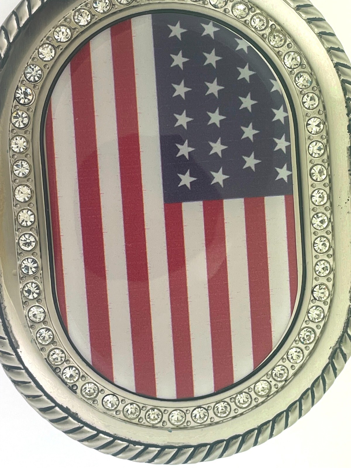 US Flag Belt Buckle American Men Women Happy 4th Gift Western Silver Rodeo Style