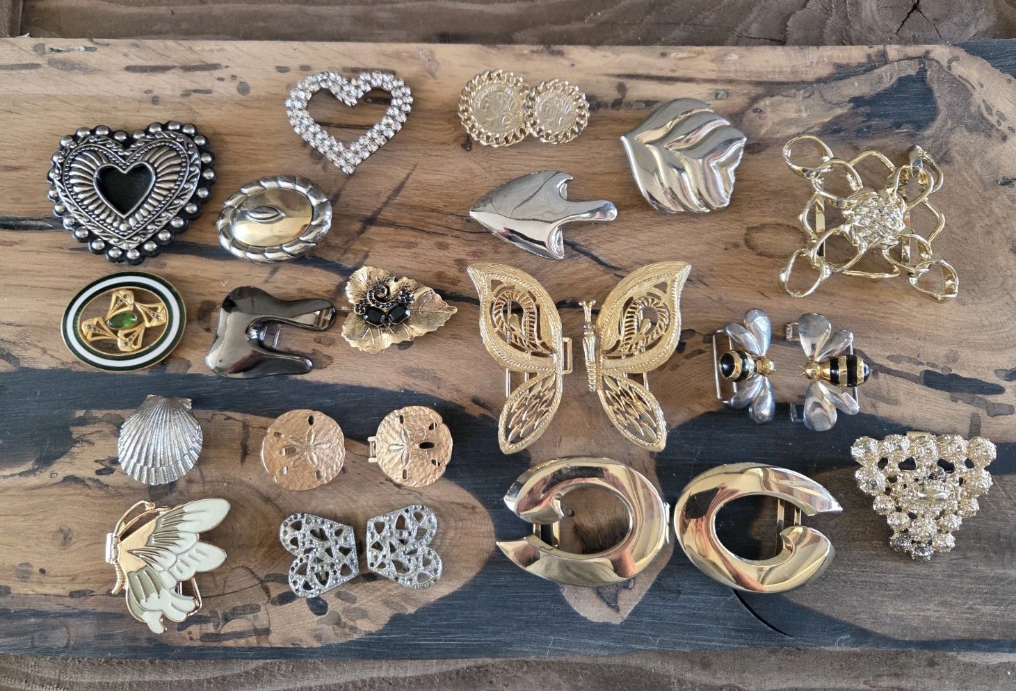 Mixed Wholesale Lot Womens Buckles, Clasps Brass Metal