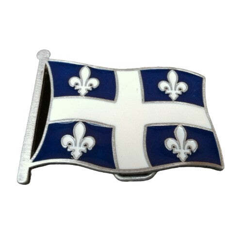 Quebec Drapeau Quebecois Fleur D&rsquo;lys Flags Belt Buckles