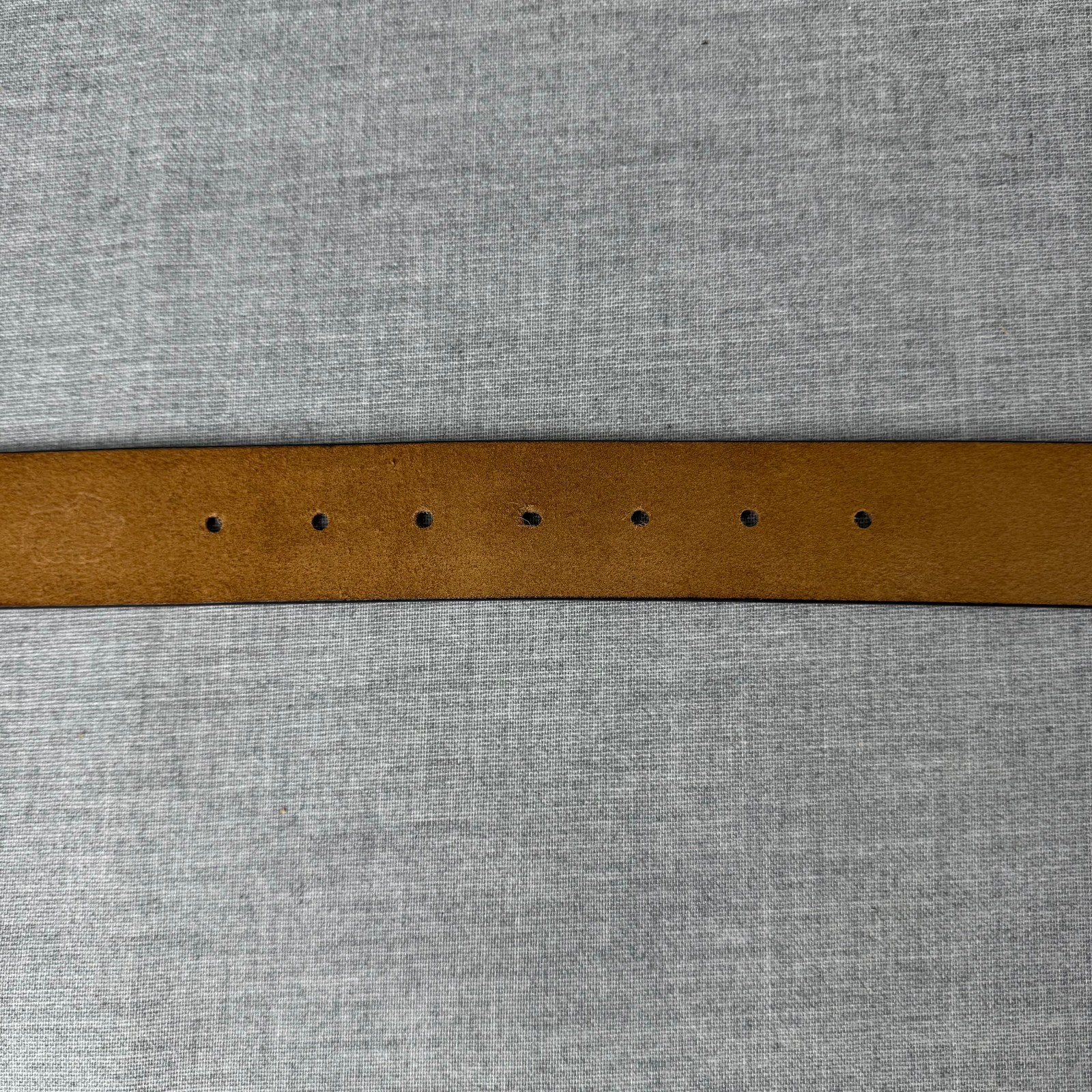 Bison Denim Brown Leather Belt 110cm 43 in Ornate Longhorn Buckle Western
