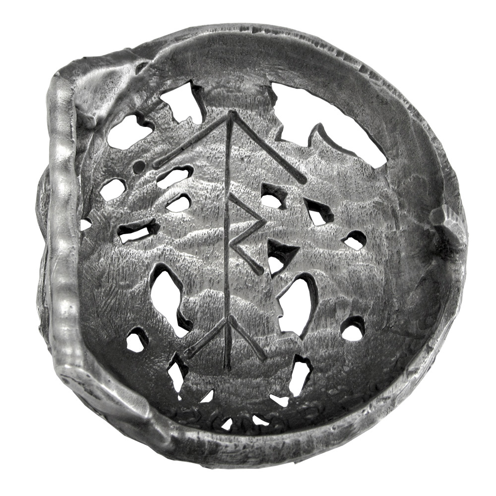 Pewter Tyr Belt Buckle Dryad Design Made in USA – Norse God Asatru Viking Runes