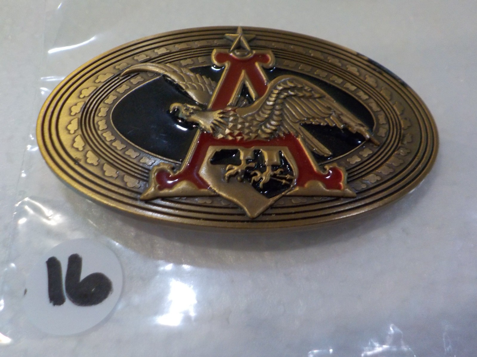 2010 Limited Ed. « A » Anheuser-Busch Budweiser Belt Buckle Fits up to 1.5&Prime; Belt