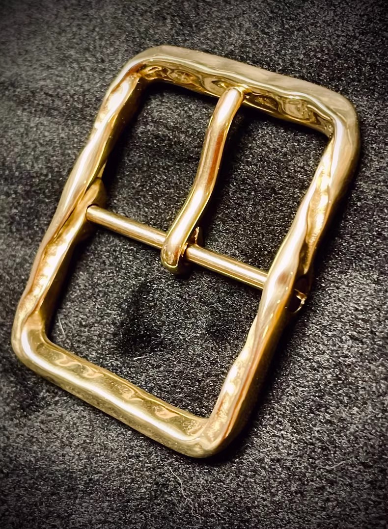 Made in Italy Jewelry-grade gold-plated belt buckle 23mm 35mm Width