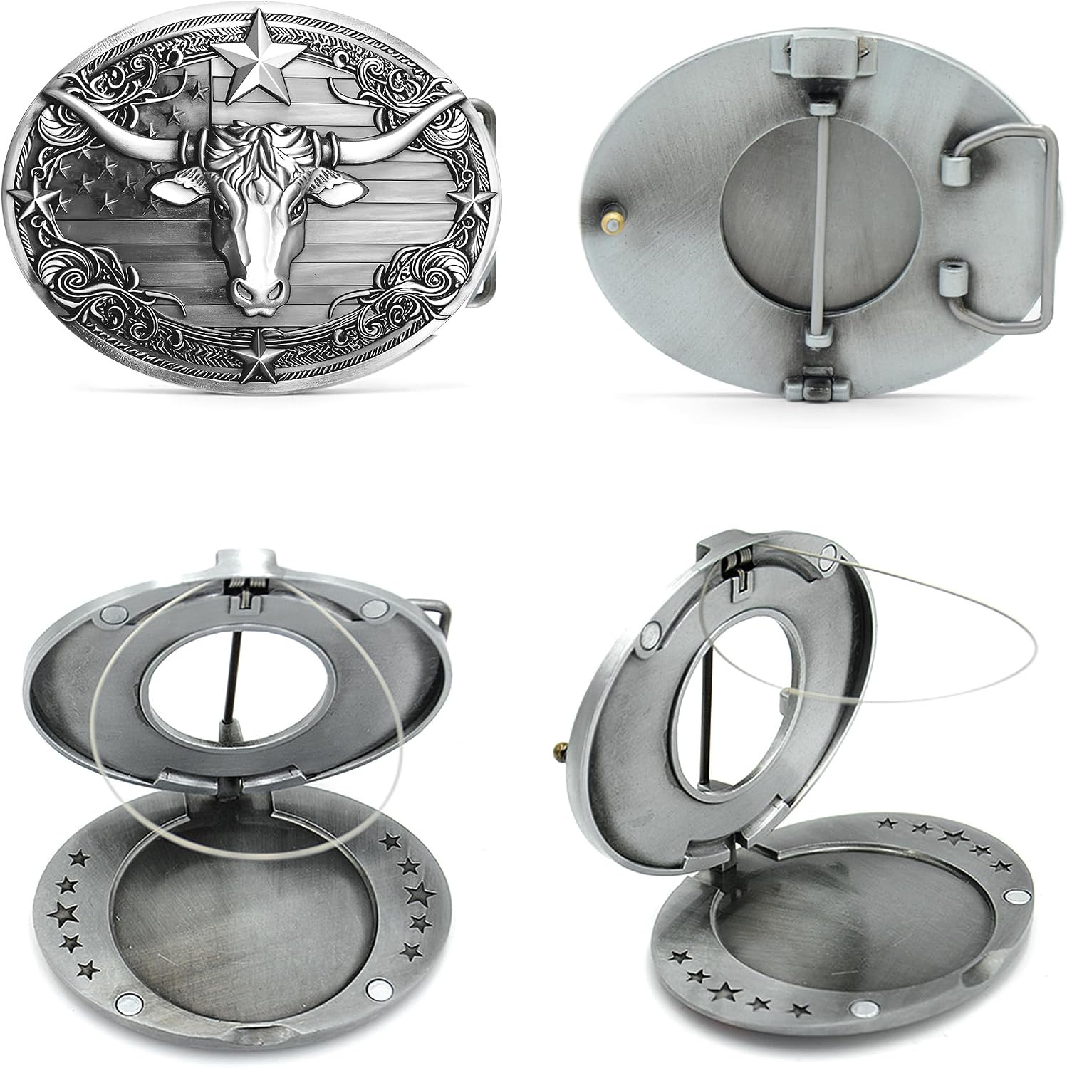 Western Belt Buckle Men: Big Belt Buckles Beer Holder Man| Western Cowboy Large