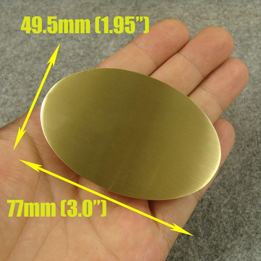 Solid Brass Oval Belt Buckles For 1.5 inch Belt / Men&rsquo;s Belt Pin Buckle Z069N