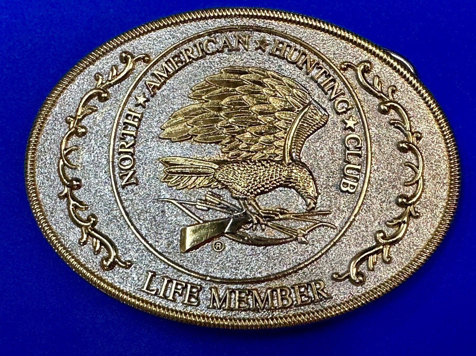 North American Hunting Club Life Member 2-Tone Belt Buckle, Perfect Gift Idea!