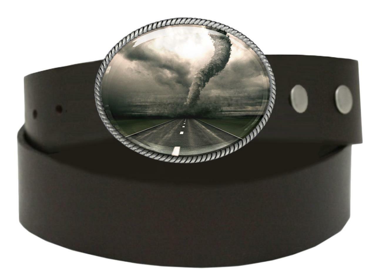 Twister Belt Buckle – Tornado Alley Handmade Silver Buckle – 624