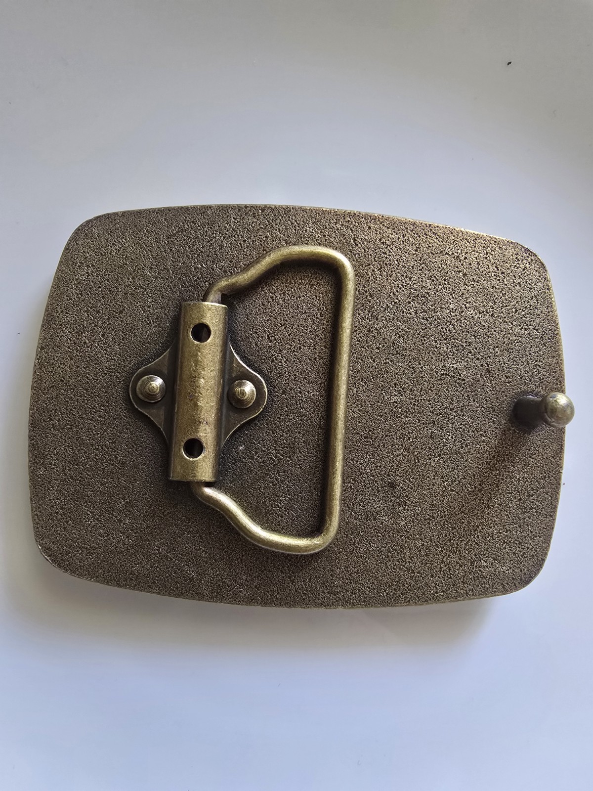 1pce – Tractor Metal Bronze Colour Metal Belt Buckle 6.2x8cm Suit 4cm Belt Width