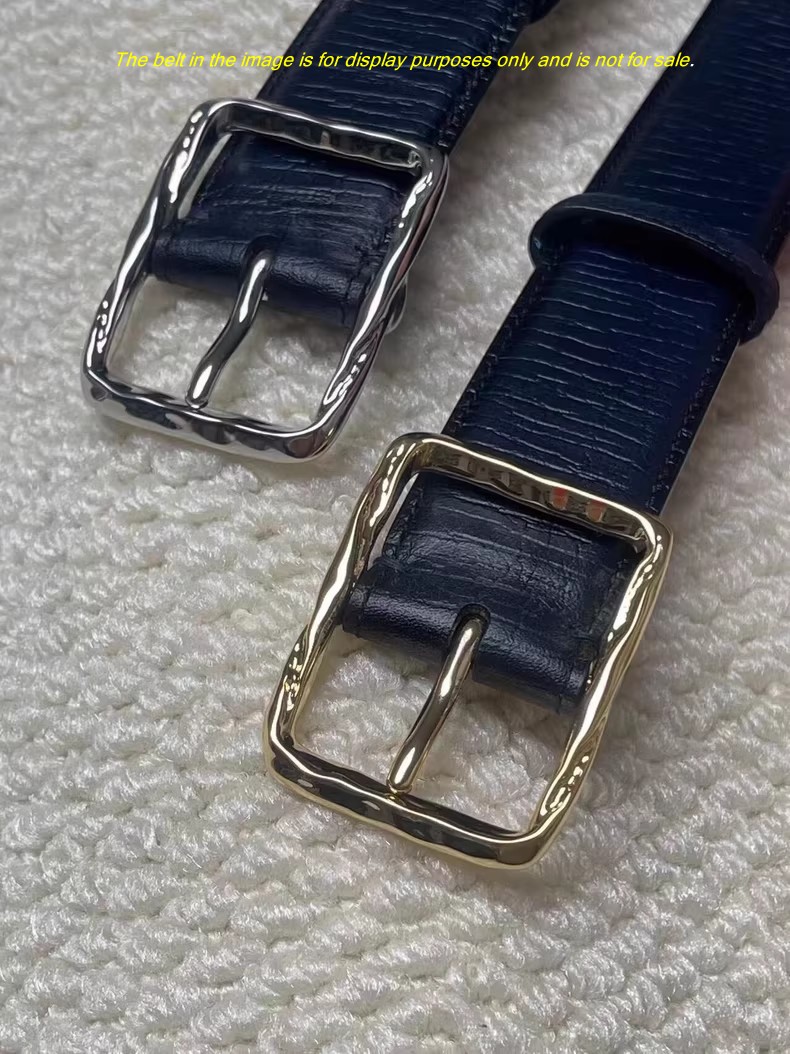 Made in Italy Jewelry-grade gold-plated belt buckle 23mm 35mm Width