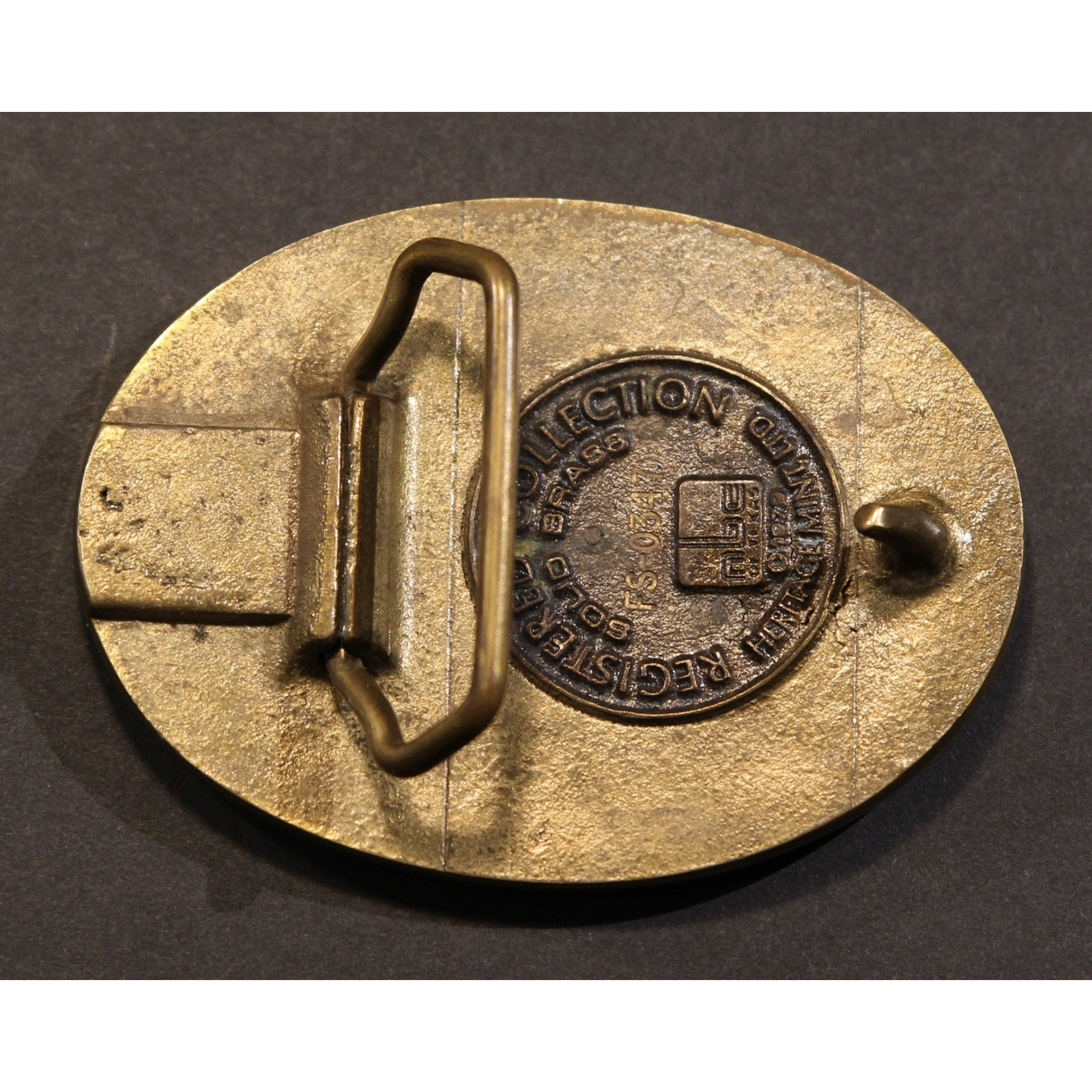 San Antonio Texas Solid Brass Belt Buckle Vintage 1980s Pre-Owned # FS-0347 (O)