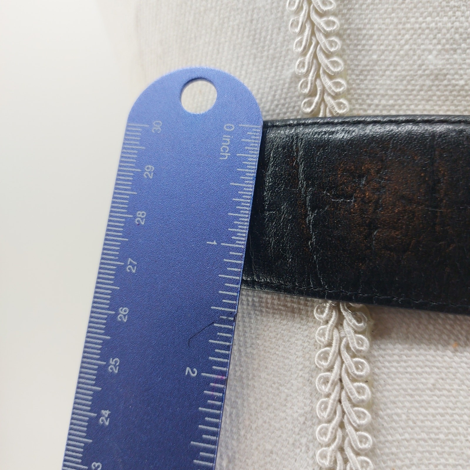The Ritz Accessory Womens Belt Small Medium Black Genuine Leather