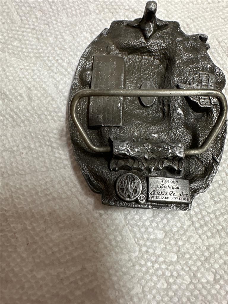 Vintage 1987 Siskiyou Machinist Belt Buckle