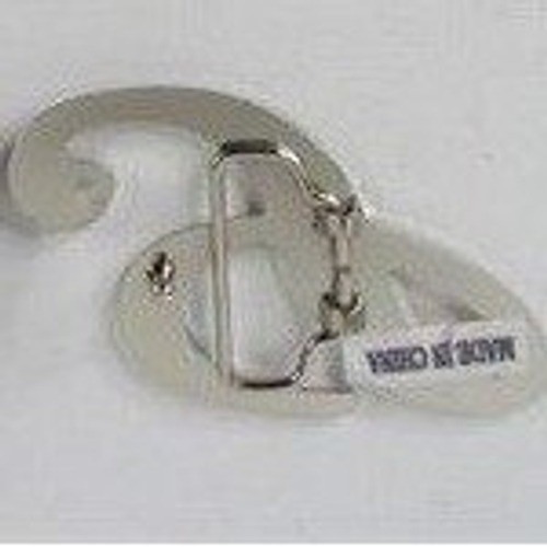 Polished Silver Script Letter S Initial Belt Buckle Oversized Monogram Metal