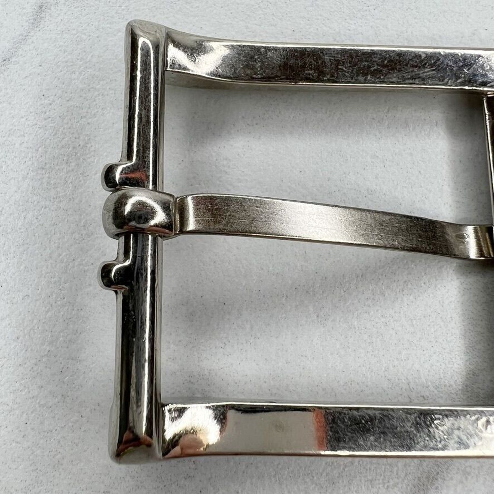Silver Tone Simple Basic Belt Buckle
