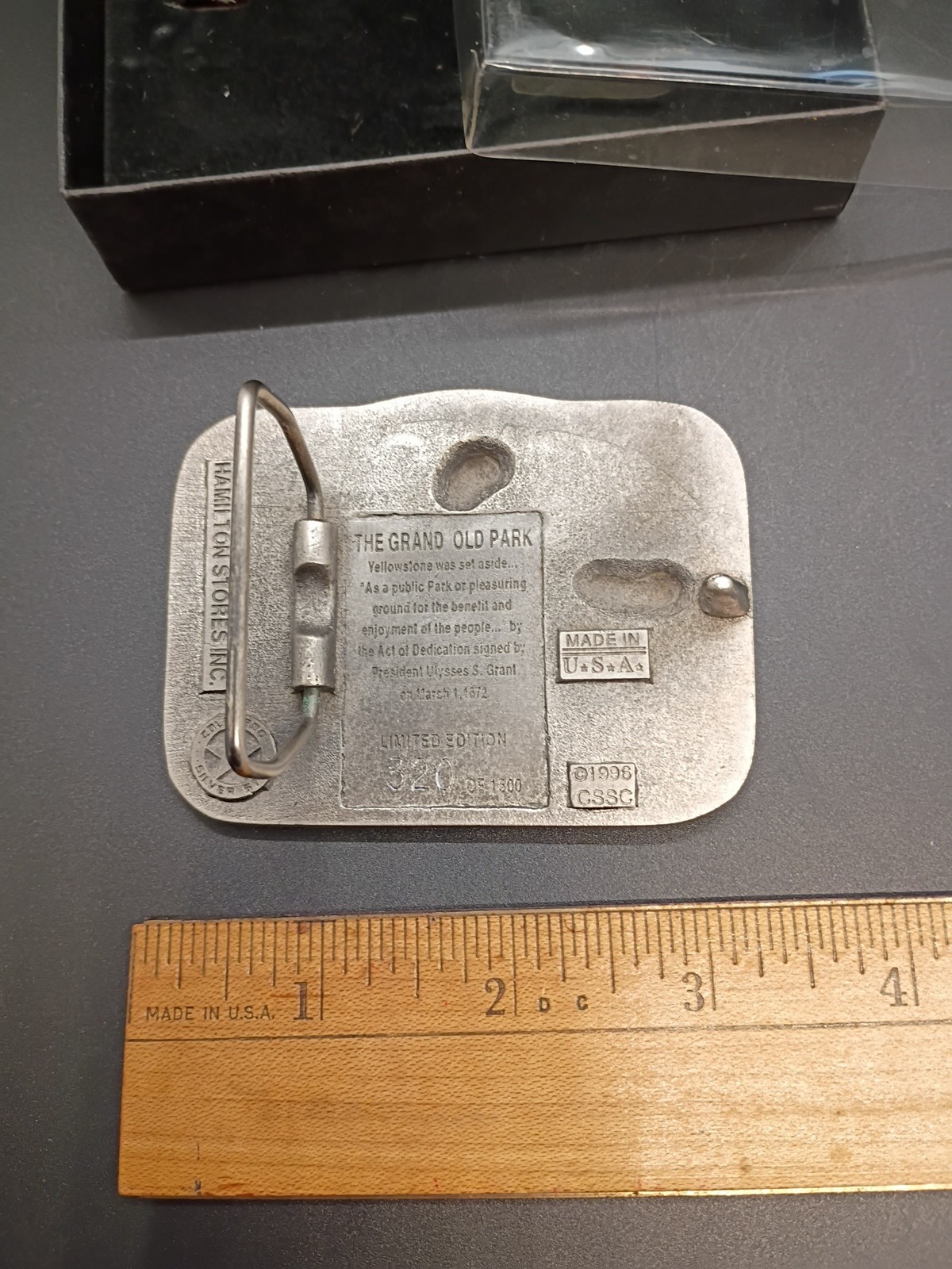 Yellowstone National Park 125th Anniversary Ltd. Edition Hamilton Stores Pewter