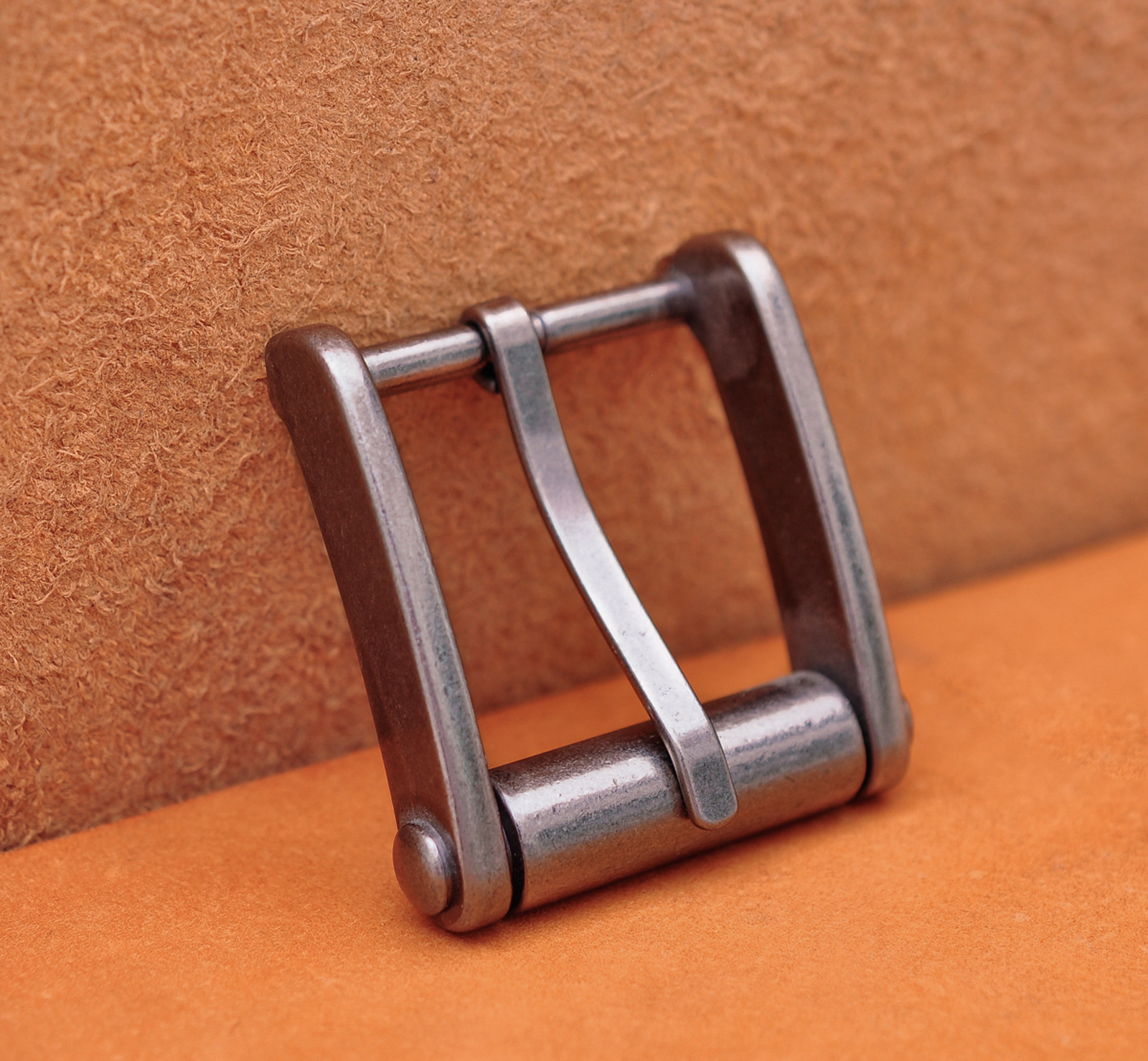 Novelty Mens Retro Single Prong Pin Metal Belt Buckle 32mm Silver Color