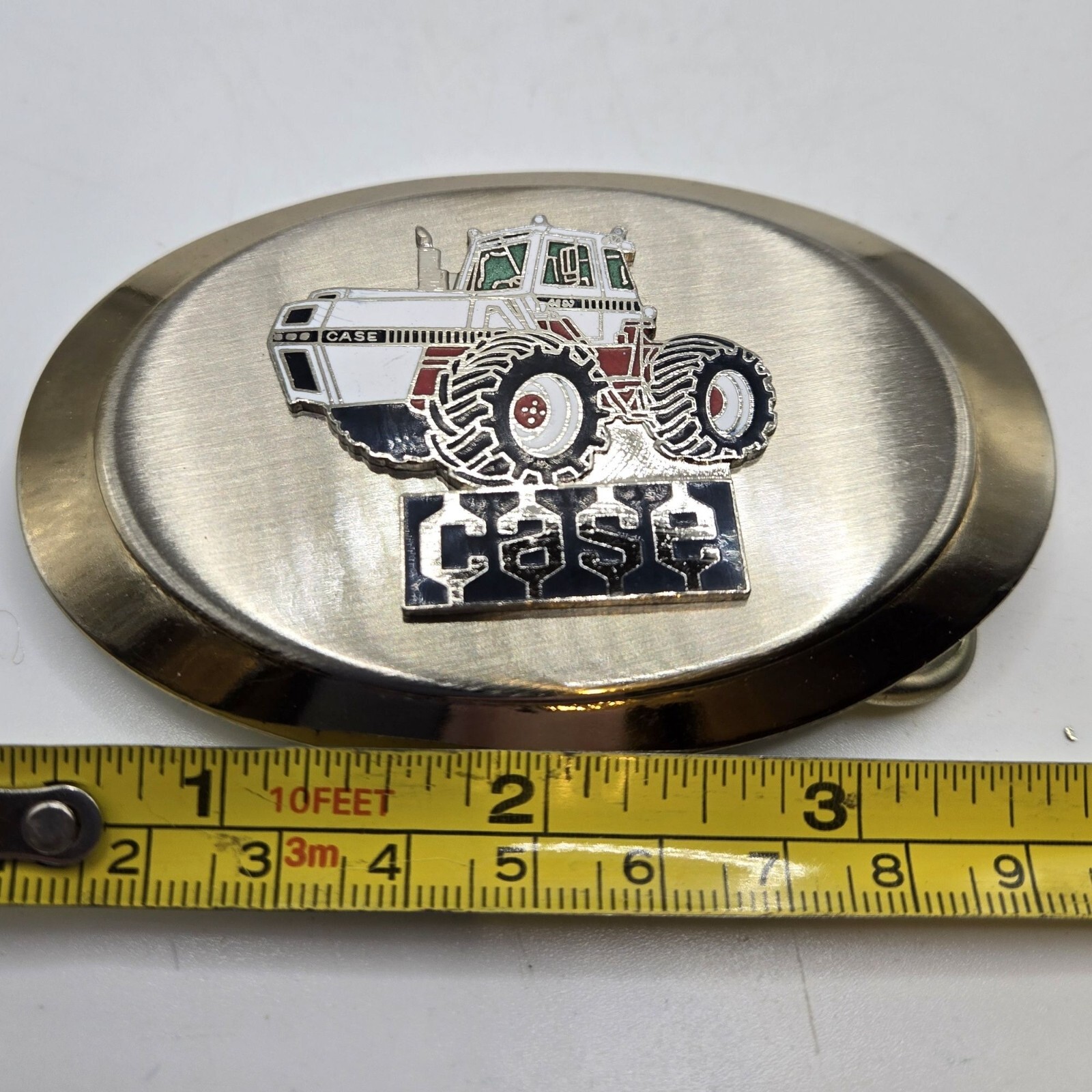 Case Tractor Belt Buckle VTG International Harvester IH Farmer Farming Cowboy