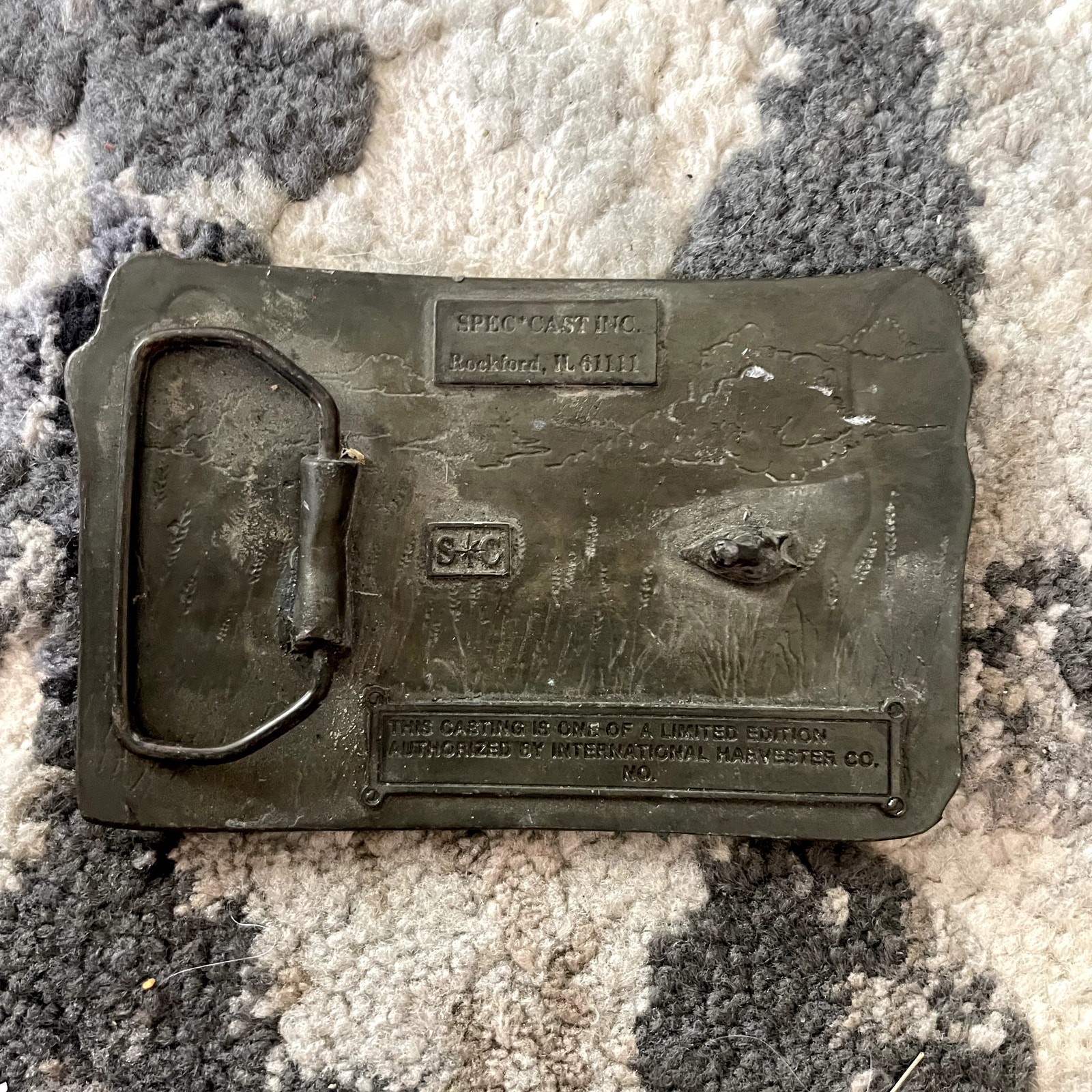 Vintage Spec Cast International Harvester Limited Edition Belt Buckle