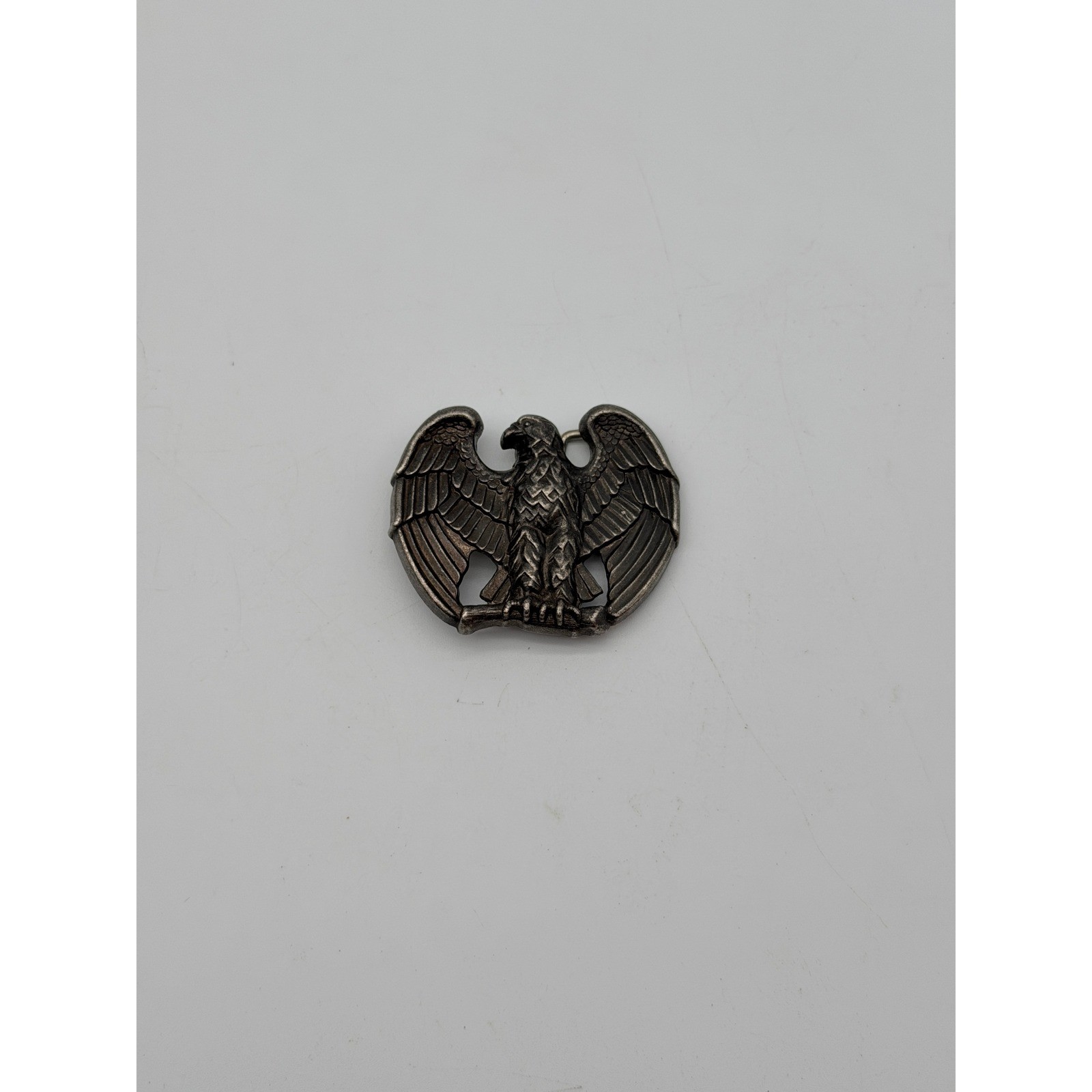 Vintage Avon Silver Tone Eagle Belt Buckle Patriotic Americana Western Biker