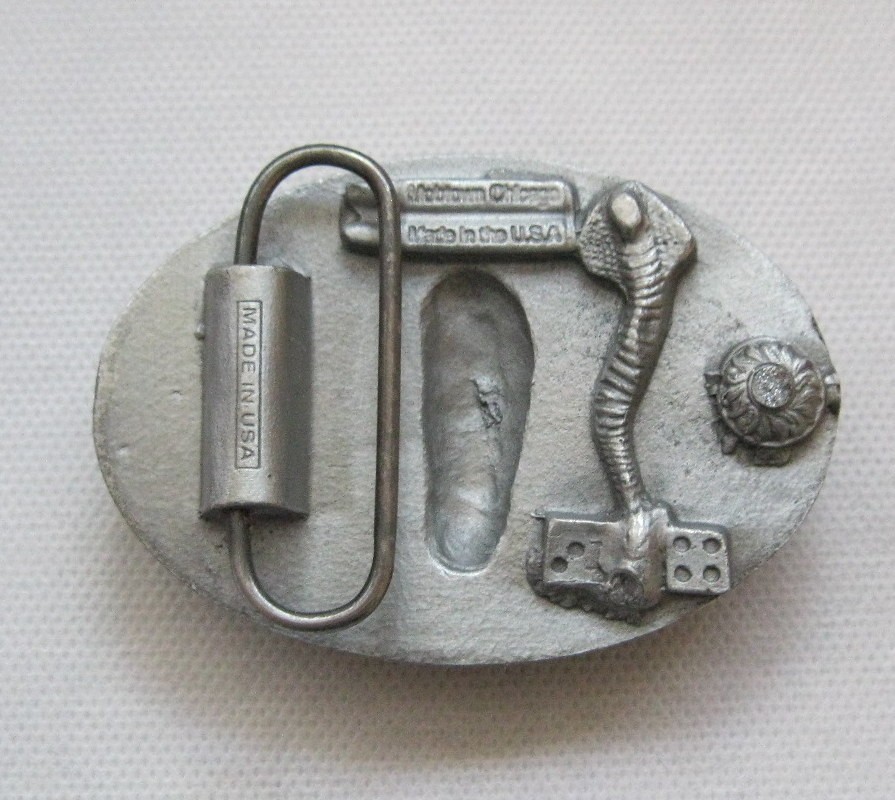New Love Never Dies Belt Buckle Mobtown Chicago Made In USA
