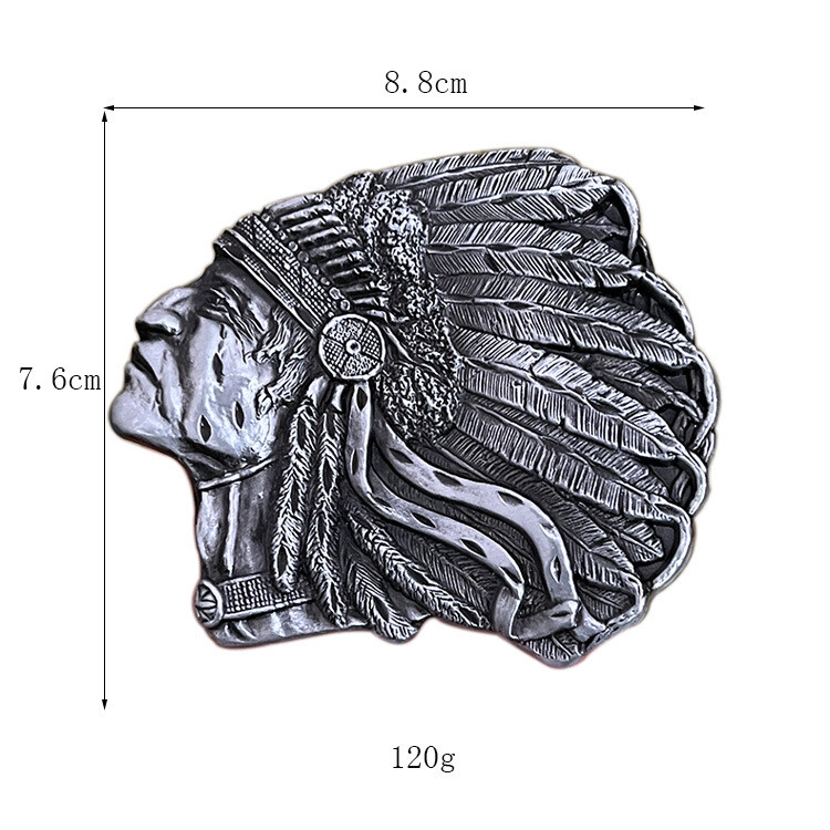 Zinc alloy belt buckle retro personalized belt buckle Western style