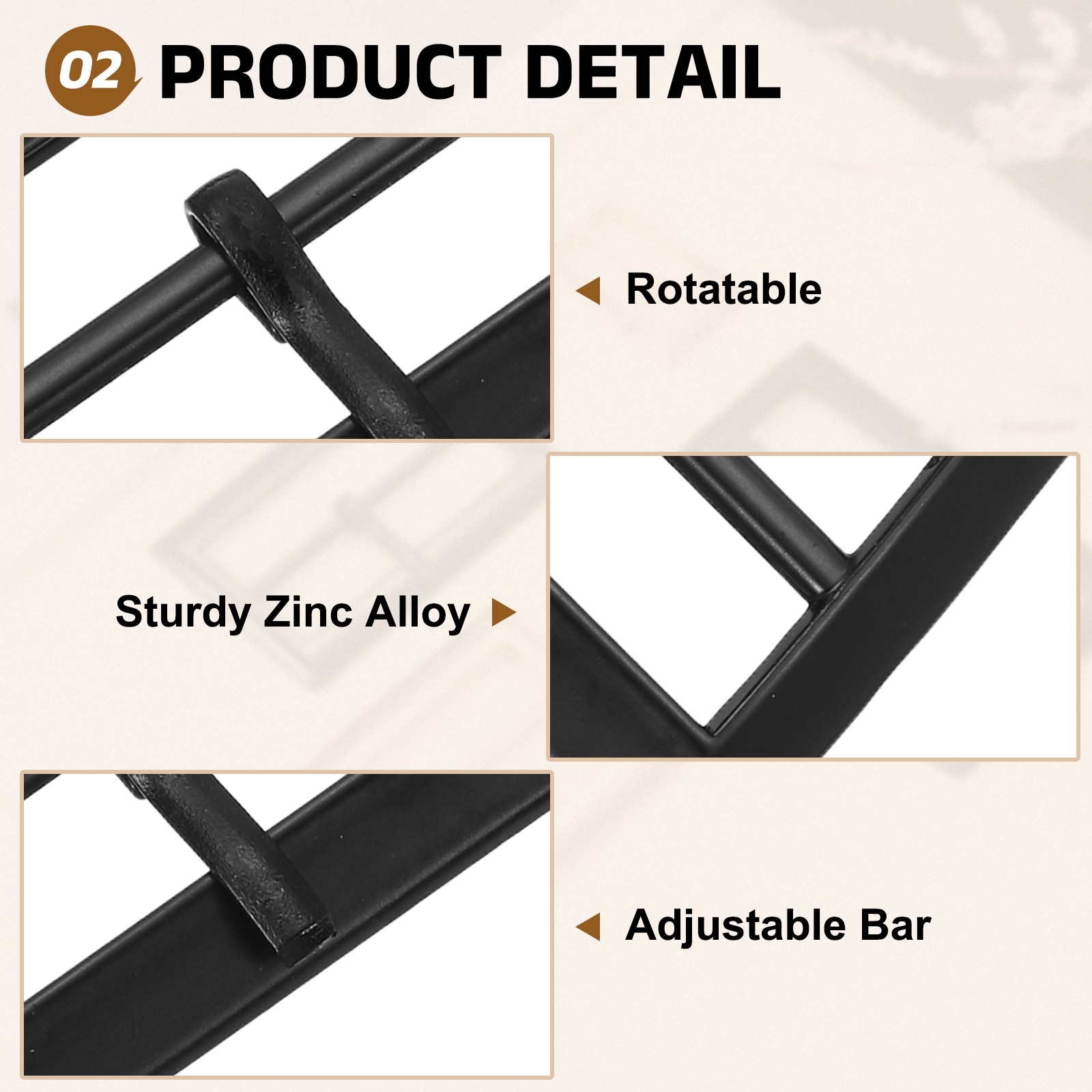 10Pcs Belt Buckle, 0.98&Prime; Single Prong Rectangle Buckles, Matte Black
