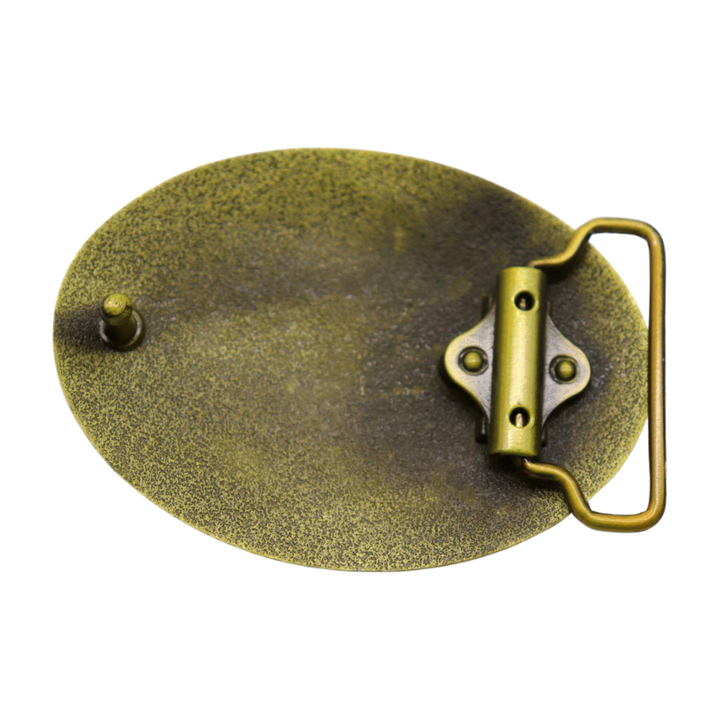Men Dark Gold Metal Belt Buckle Deer Nature Western Fashion Accessory Day Night