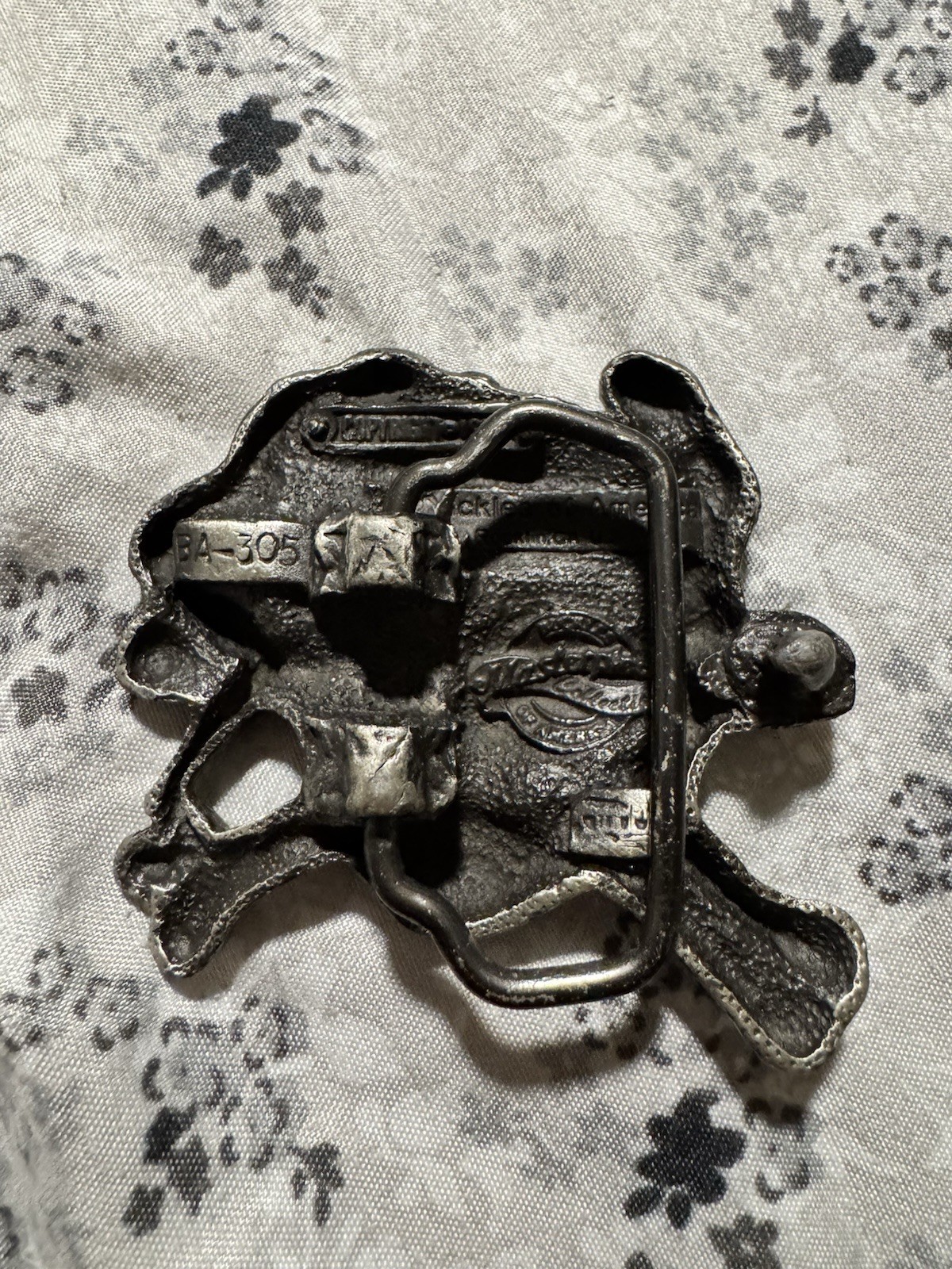 Vintage 1992 Skull Belt Buckle Mastercraft A-305 Buckle Makers USA