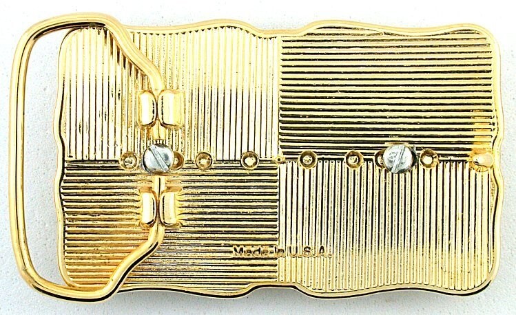 30×22 30mm x 22mm Oval Cab Goldplated Southwest Western Belt Buckle Mounting
